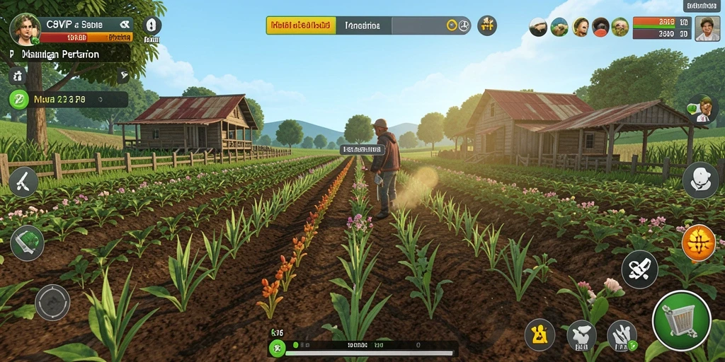 Tampilan menarik dari gameplay C8VIP yang penuh warna.