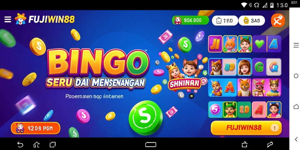 Tampilan gameplay seru Bingo di FUJIWIN88.