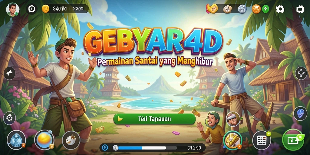 Gameplay seru dan penuh warna di GEBYAR4D.