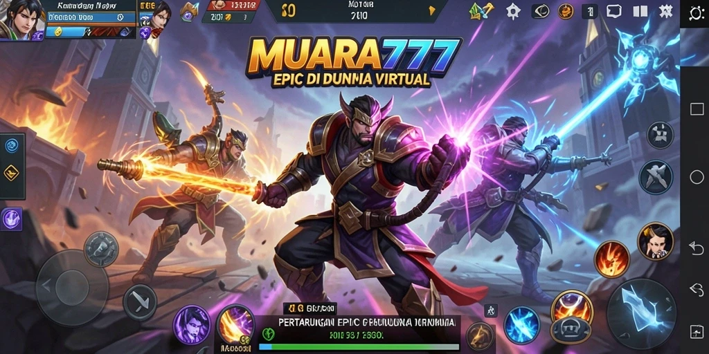 Tampilan seru pertandingan pertarungan dalam MUARA777.