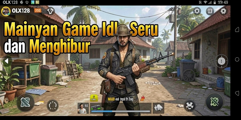 Tampilan gameplay OLX128 yang menarik dan penuh warna.