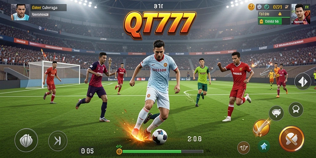 Tampilan gameplay QT777 yang mendebarkan dan berwarna-warni.