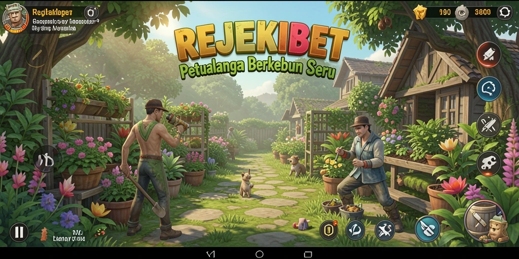 Gameplay seru di REJEKIBET dengan berkebun dan beternak.
