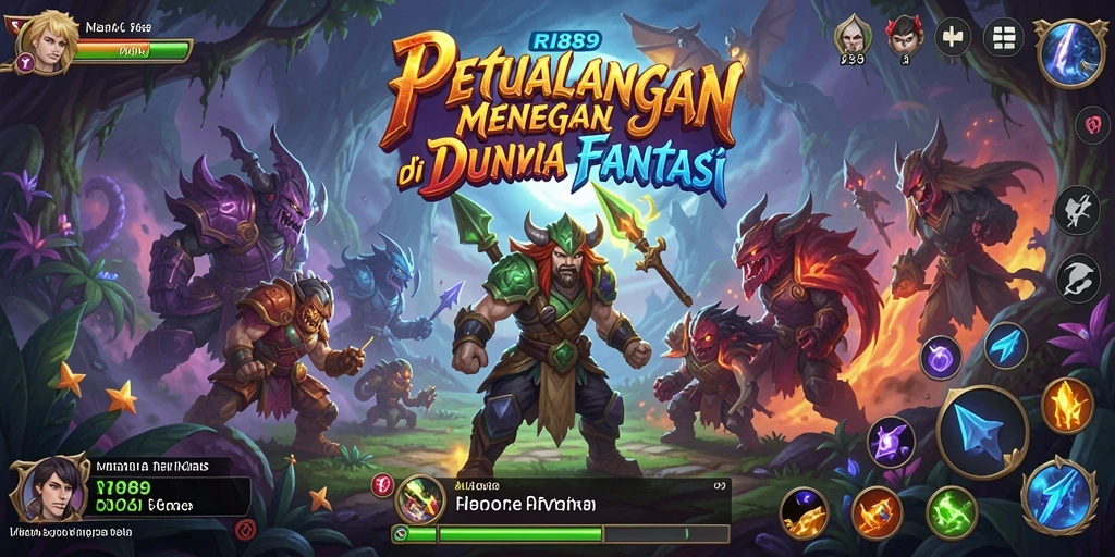 Screenshot gameplay dari RI889 yang menampilkan aksi petualangan.