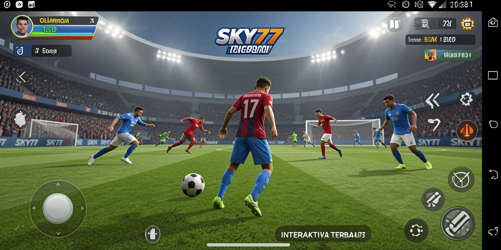 Tampilan gameplay <strong>SKY77</strong> menampilkan aksi olahraga yang seru.