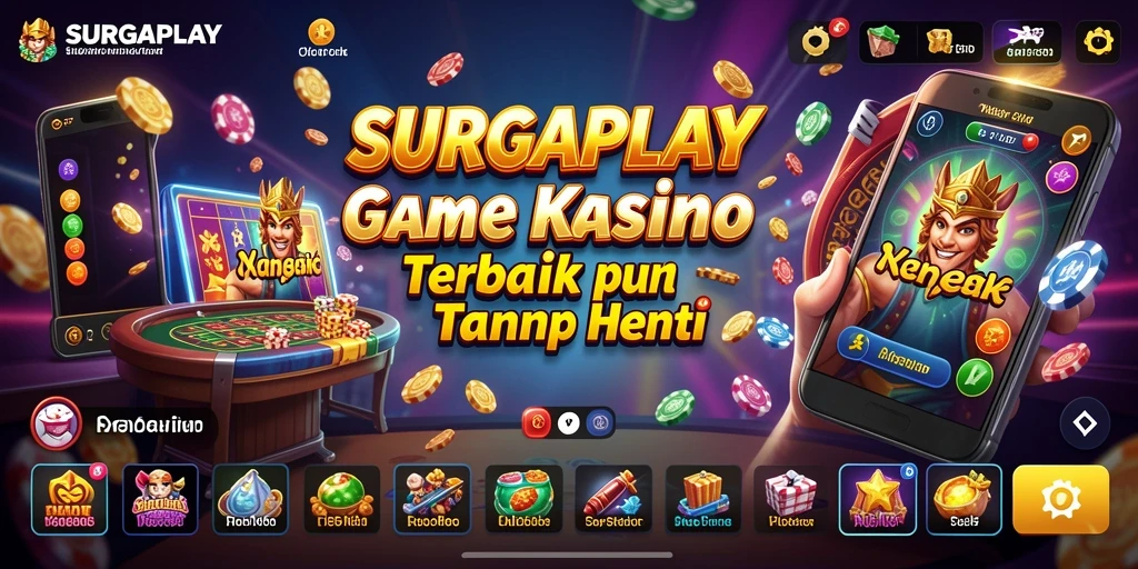 Tampilan gameplay seru dari SURGAPLAY dengan efek visual menakjubkan.