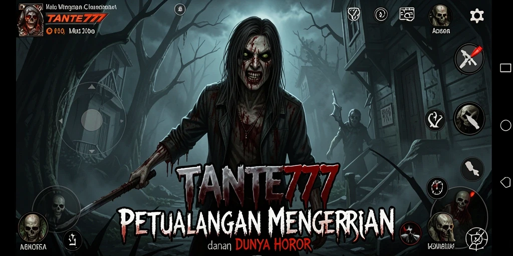 Gameplay menakutkan dalam TANTE777 yang penuh dengan ketegangan.